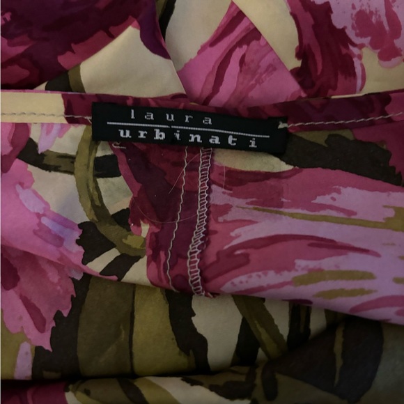 Laura Urbinati New Purple Bold Floral Print Full-length Night gown Slip dress - Picture 4 of 4